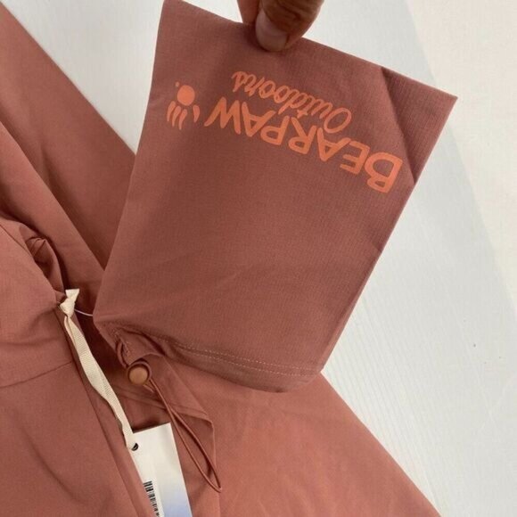 Bearpaw Womens Packable Windbreaker Jacket  Zip Neck water-resistant Medium New - Picture 16 of 16